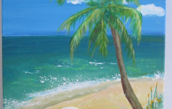 Palm Tree on the Beach